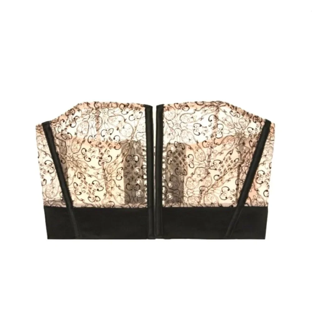 Victorias Secret Sexy Unlined Strapless Corset Bustier Sheer Bra